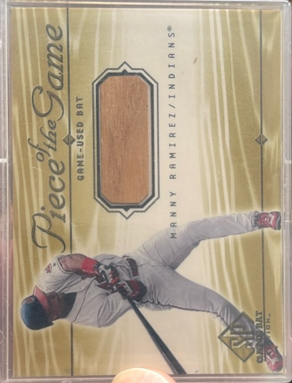 2001 SP Game Bat Piece of the Game#MR Manny Ramirez