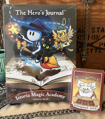 Hero's Journal, Istoria Magic Academy in Mystic Blue + Sidequest Deck, Unopened