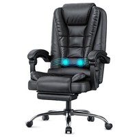 Executive Desk Chair 2Point Massage High Back Office Chair Swivel Computer Chair
