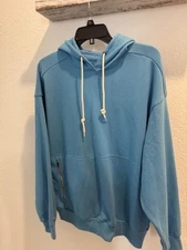 Xersion Pullover Long Sleeve Hoodie New Size Medium Blue