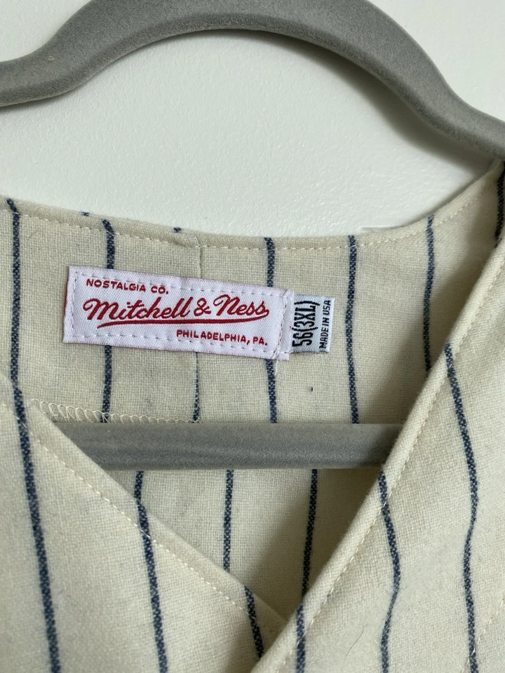 Camiseta Mitchell & Ness 1951 Mickey Mantle #7 Crema New York Yankees Talla 56 3XL Foto 2 de 4