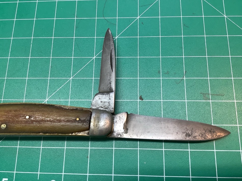 Cuchillo de Congreso Antiguo John Primble India Steel Works Big Foto 4 de 4