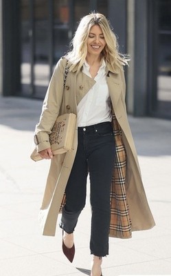 Vintage Classic Burberry Prorsum Beige Trench Coat Women's Size 8