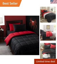 Stylish Twin Comforter Set - 5-Piece Microfiber Bed in a Bag for All Seasons