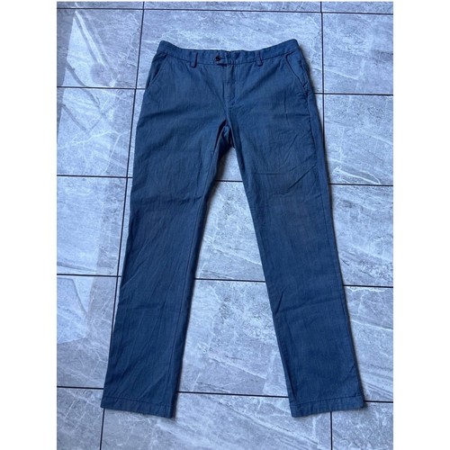 Ted Baker, Ted Baker London Mens Gray Micro Check Chino Pants Trousers 36L