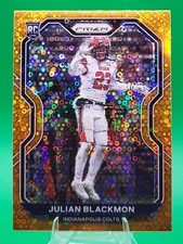 Julian Blackmon 2020 Prizm Orange Disco Rookie Prizms Card #330 Utah Utes Colts
