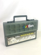 1989 ArtBin by Flambeau Watercolor Box Portable Storage 6839AB Green Missing