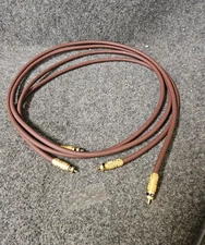 AudioQuest Ruby  Hyperlitz RCA Interconnects 2 meter 2m
