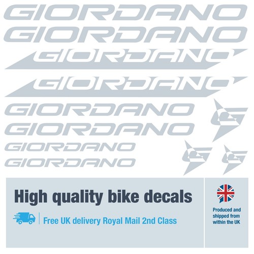Giordano Fahrrad Etiketten / Decals / Sticker, 5+ Jahre externe Qualität (26er Pack) - Bild 15 von 17