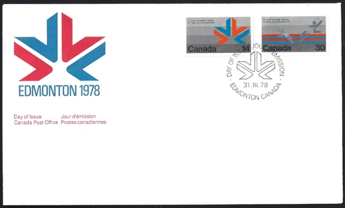 🍁Canada   #757/758   "COMMONWEALTH GAMES"  Brand New  1978  First Day Cover