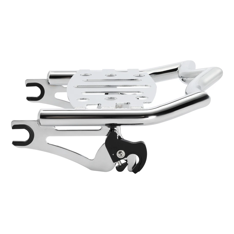 Portaequipajes desmontable cromado apto para Harley Touring Electra Road Glide 2009-up Foto 2 de 4