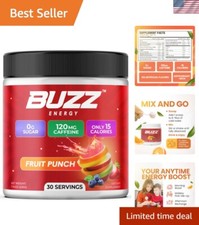 Nutrient-Rich Energy Drink Powder - 30 Servings of Sugar-Free Fruit Punch