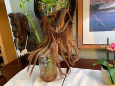 Women  s Hair WIG Add On Brunette Curly Wavy LONG Beautiful Synthetic RARE