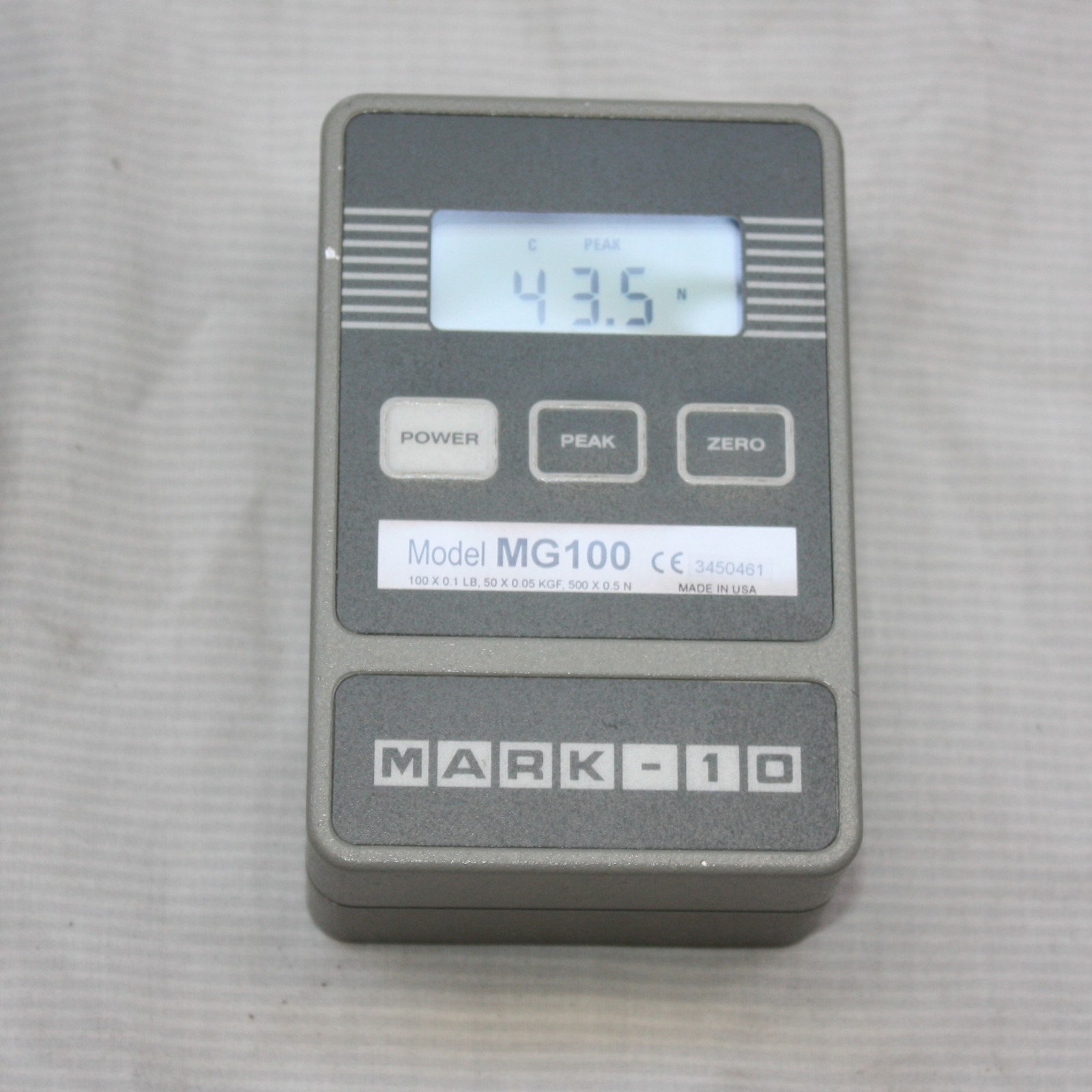 MARK10 MG100 Force Gauge Engineering Metrology 100 x 0.1 lb eBay