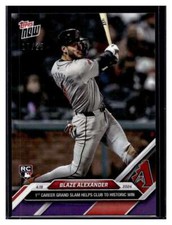 2024 Topps Now #100 Blaze Alexander Purple Parallel #d /25 RC