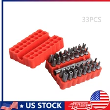 33pcs Screwdriver Bit Set Hex Head Drill Bit Collection with 1/4 Extender
