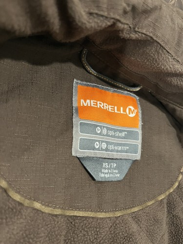 Merrell Opti-Shell Jacket Women's Size XS Brown Hooded Underarm Zip Ventilation. - Picture 21 of 22