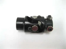 Universal Steering Shaft U Joint 3/4" DD x 3/4" Round Black Powder Coated