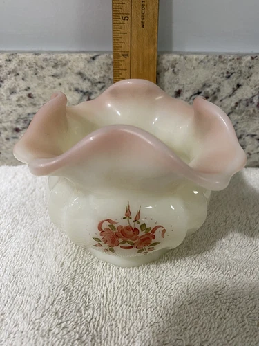 FENTON BURMESE VASE