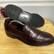 ALLEN EDMONDS Men Penny Loafers Presidio Size 10 B Oxblood Red 3872  SHARP !!!