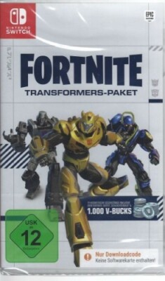 Fortnite Transformers Pack - nur Downloadcode - Nintendo Switch - Neu / OVP