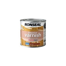 Interior Wood Varnish - Ronseal Interior Varnish Satin Dark Oak 250ml