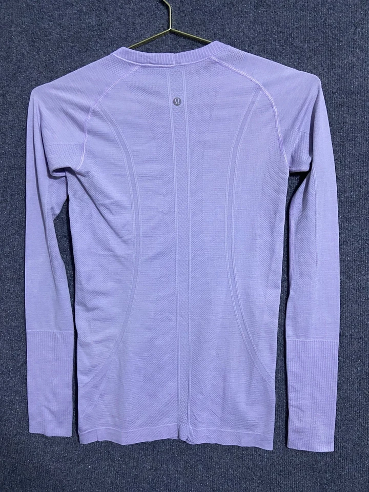 Lululemon Shirt Womens 6 Purple Swiftly Tech Long Sleeve Everyday Athleisure Run - Image 3 of 4