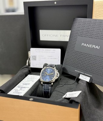 Panerai Luminor Due PAM00927 Titanium Blue Dial P.900 Automatic Box & Papers