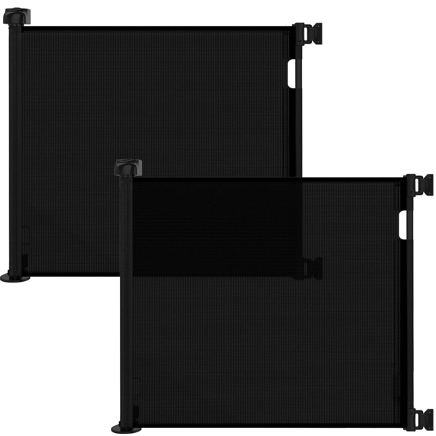 (2 Pack) Retractable Baby Gate for Doorways and Stairs, Mesh Safety Gate for Pet