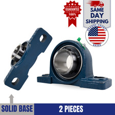 UCP210-31 1-15/16" Pillow Block Bearing 2-Bolt Solid Base Cast Iron 2 Pack