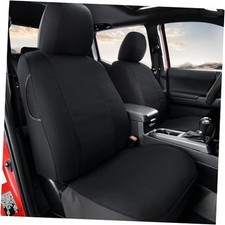 Seat Covers Custom Fit for Tacoma Double Cab/Crew 2016-2023/Front Canvas/Black