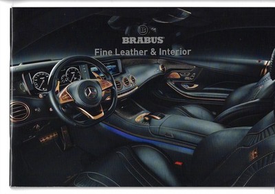 Brabus Leather & Interior Customisation 2016-17 German & Export Markets Brochure
