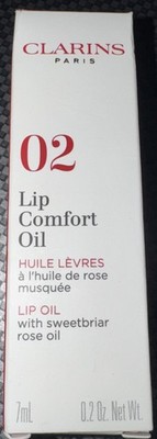 Clarins Lip Comfort Oil - 02 Raspberry by Clarins for Women - 0.2 oz Lip Oil