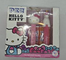 Hello Kitty & Unicorn Pez Dispenser w/ 6 Packs Of Pez Candy New In Box