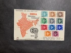 India 1958 registered FDC 1st day cover to the USA 11 Definitives