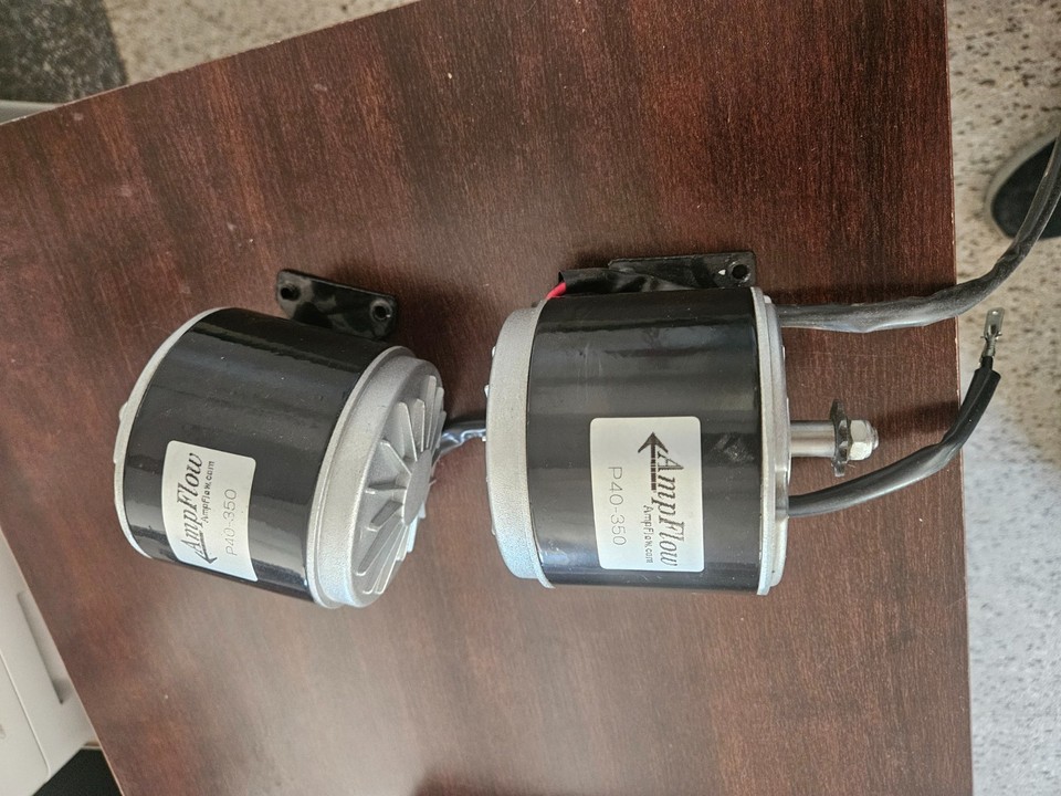 AmpFlow P40-350 High Performance DC Motor Lot of 2 Electric Motors ...