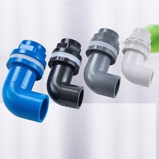 PVC 90°Elbow Pipe Fittings 20/25/32/40/50mm Tank Connector Bulkhead For Aquarium