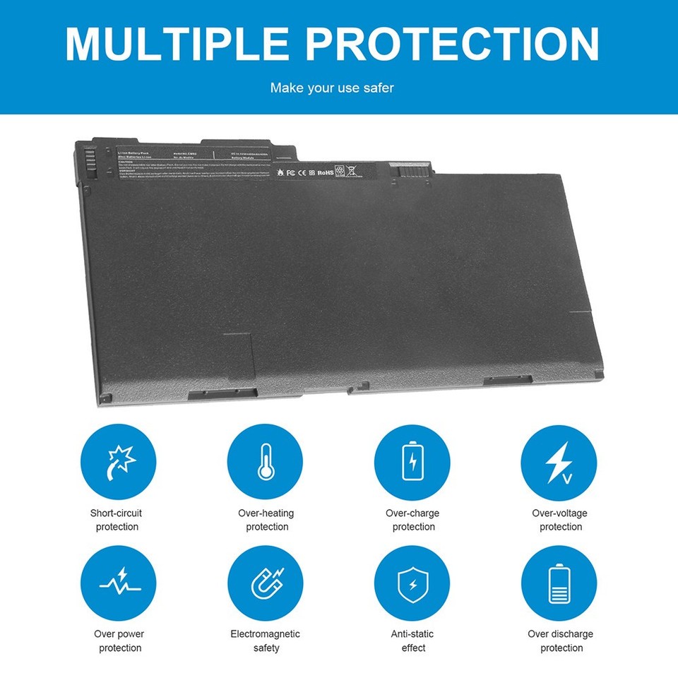 FESTAS Batterie 50Wh CM03XL Compatible HP EliteBook 840 G1 G2 750 G1 G2 - Remplacement Haute Performance