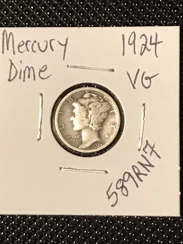 1924 Mercury Dime  VG