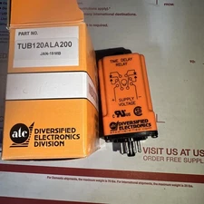 ATC Diversified Electronics TUB-120-ALA-600 Time Delay Relay 120V 8pin 6-600s