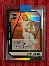 Liam Spence 2021 Elite Extra Edition Silver Auto #81/190 Cubs/Volunteers