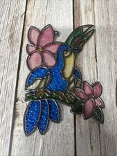 Stained Glass Suncatcher Set Hummingbird  Sailboat Window Hanging Decor