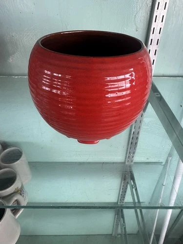 Frankoma #70 Jardiniere Planter Vintage Pottery Flame Red