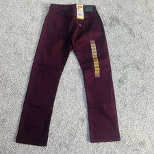 NWT Levis Jeans Slim Fit Tapered Dark Plum 511 Leg Youth Size 16 Regular 28X28