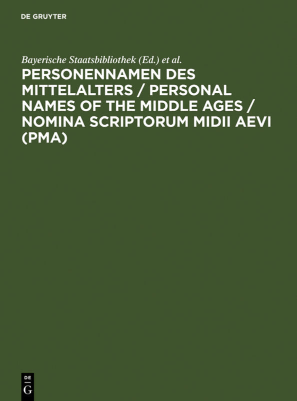 Thumbnail - Bayerische Staatsbibliothek; Claudia Fabian / Personennamen Des
