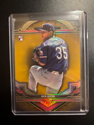 Jack Leiter RC /99 2024 Topps Triple Threads GOLD Parallel Rangers Rookie #150