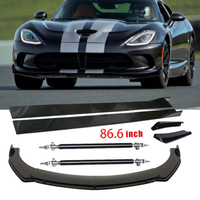Front Bumper Spoiler Splitter / Side Skirt / Rear Lip Rods For Dodge Viper 01-17