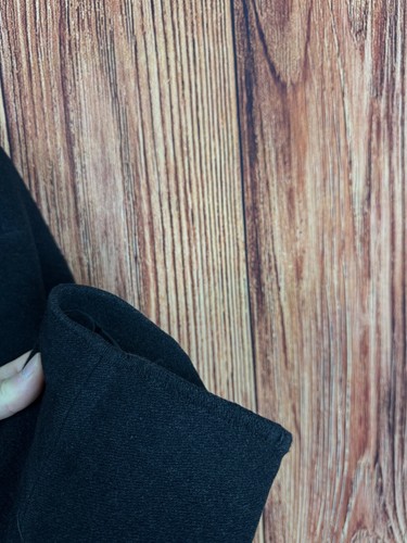 Vintage BURBERRY London Wool/Cashmere Black Long Coat - Picture 10 of 18