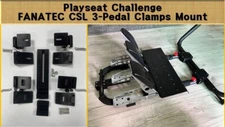 Playseat Challenge FANATEC CSL 3-Pedal(DD Pro) Clamp Mount