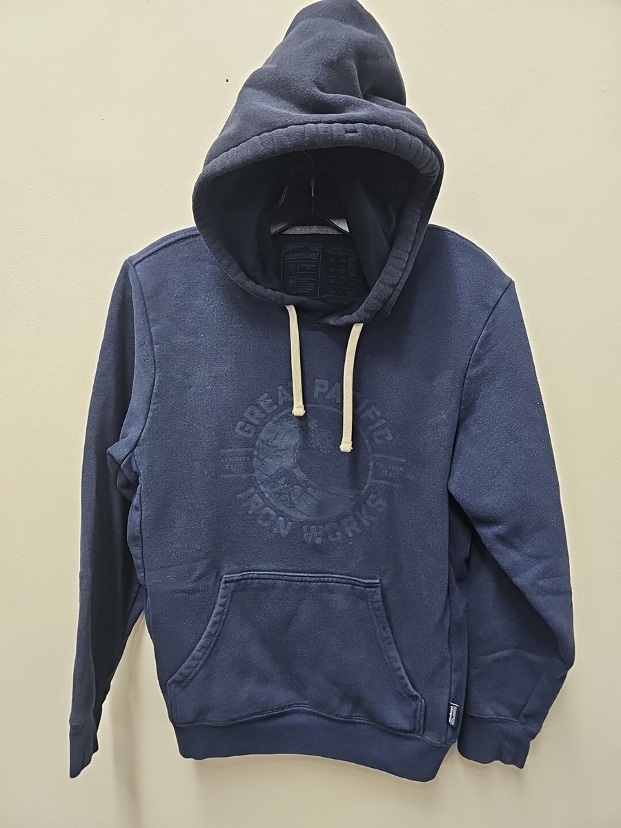 Patagonia Hoodie Mens XS Blue Uprisal Great Pacific Iron Works | eBay